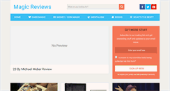 Desktop Screenshot of magicreviews.com