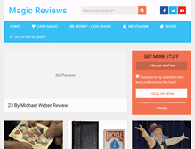 Tablet Screenshot of magicreviews.com